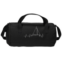 Funny Sailboat Heartbeat Duffel Bag | Artistshot