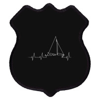 Funny Sailboat Heartbeat Shield Patch | Artistshot