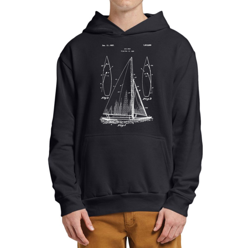 Vintage Sailboat Sailing Sailboating Urban Pullover Hoodie | Artistshot