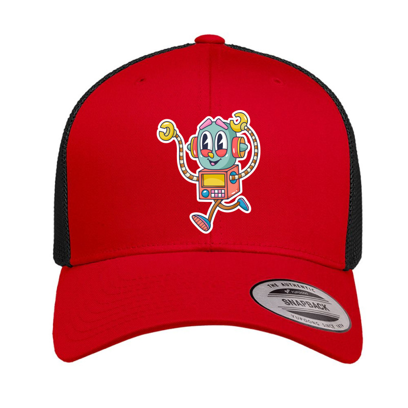 Robot Cartoon-jnxwo Retro Trucker Cap by brumfieldportillo7vlpq8 | Artistshot