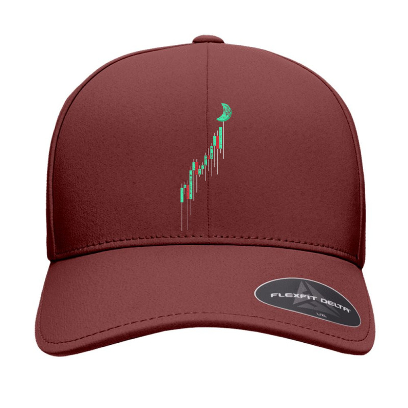 Crypto Trading Hodl Vintage Stock Chart To The Moon Seamless Cap by cm-arts | Artistshot