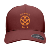 Coven Witch Salem Autumn Pentagram Halloween T Shirt Seamless Cap | Artistshot