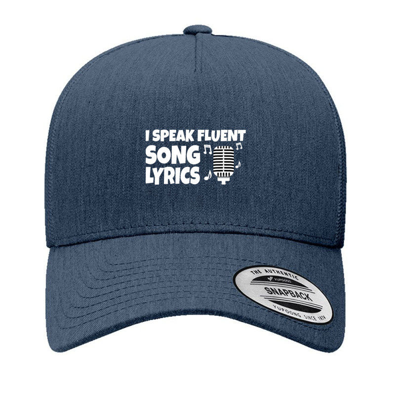 I Speak Fluent Song Lyrics Singer Songwriter Yupoong Trucker Cap | Artistshot