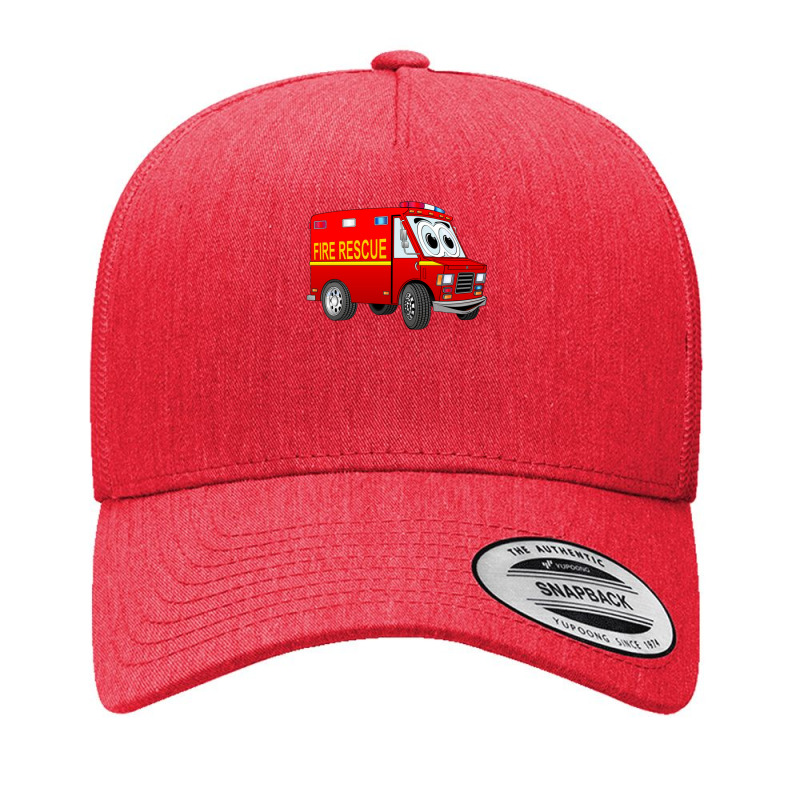 Fire Rescue Mini Van Cartoon Yupoong Trucker Cap by PaulDupuy | Artistshot