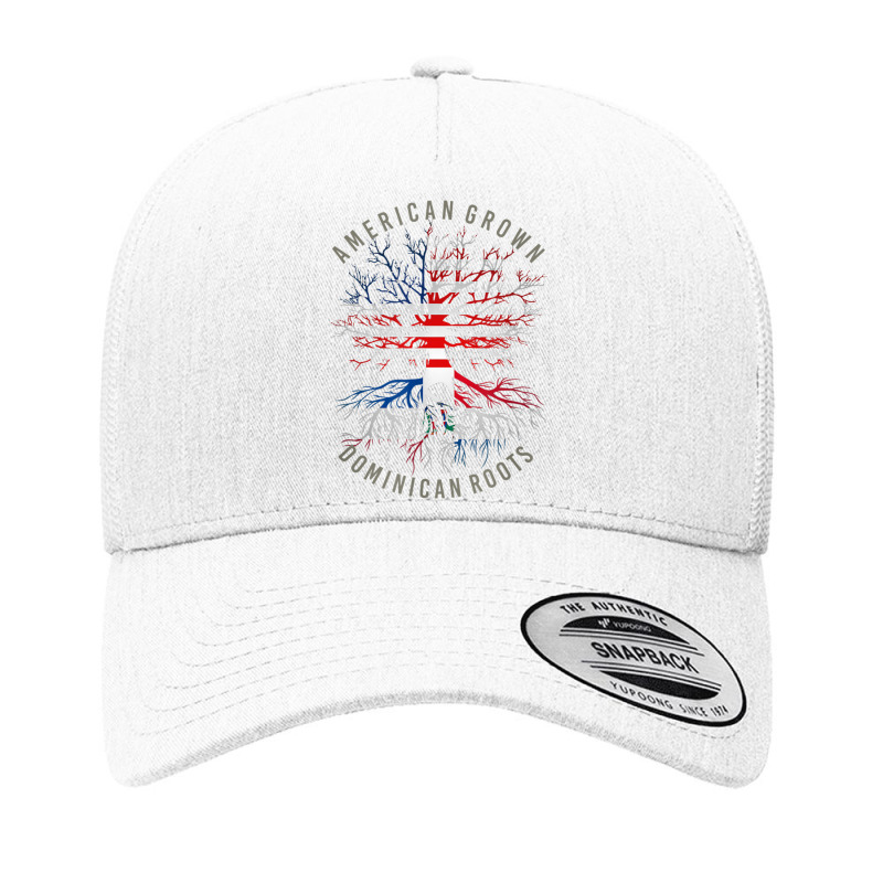 American Grown Dominican Roots Usa Republic Flag Heritage T Shirt Yupoong Trucker Cap by cm-arts | Artistshot