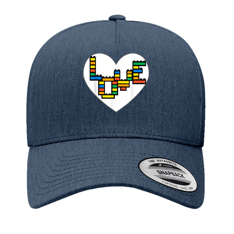 Valentines Day Love Heart Building Block Bricks Toys Yupoong Trucker Cap | Artistshot