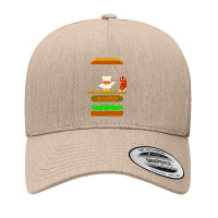 Burger Time Retro 80's Arcade Game Design Yupoong Trucker Cap | Artistshot