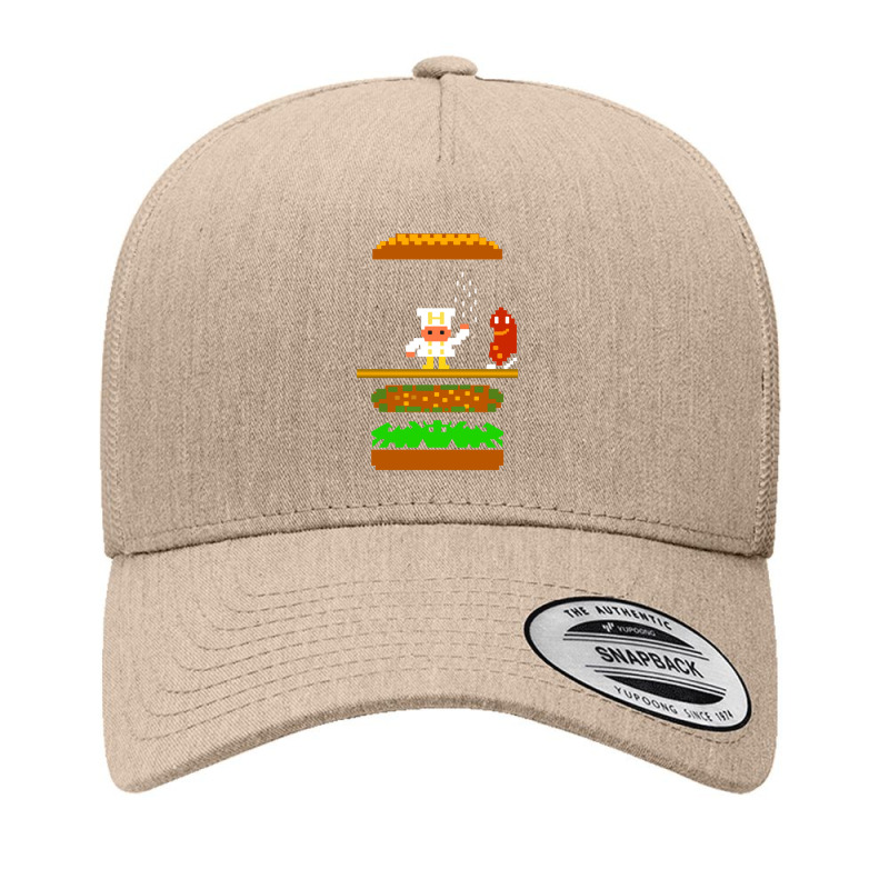 Burger Time Retro 80's Arcade Game Design Yupoong Trucker Cap by cm-arts | Artistshot