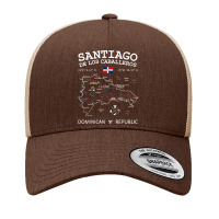 Santiago De Los Caballeros Dominican Republic Map Flag Yupoong Trucker Cap | Artistshot