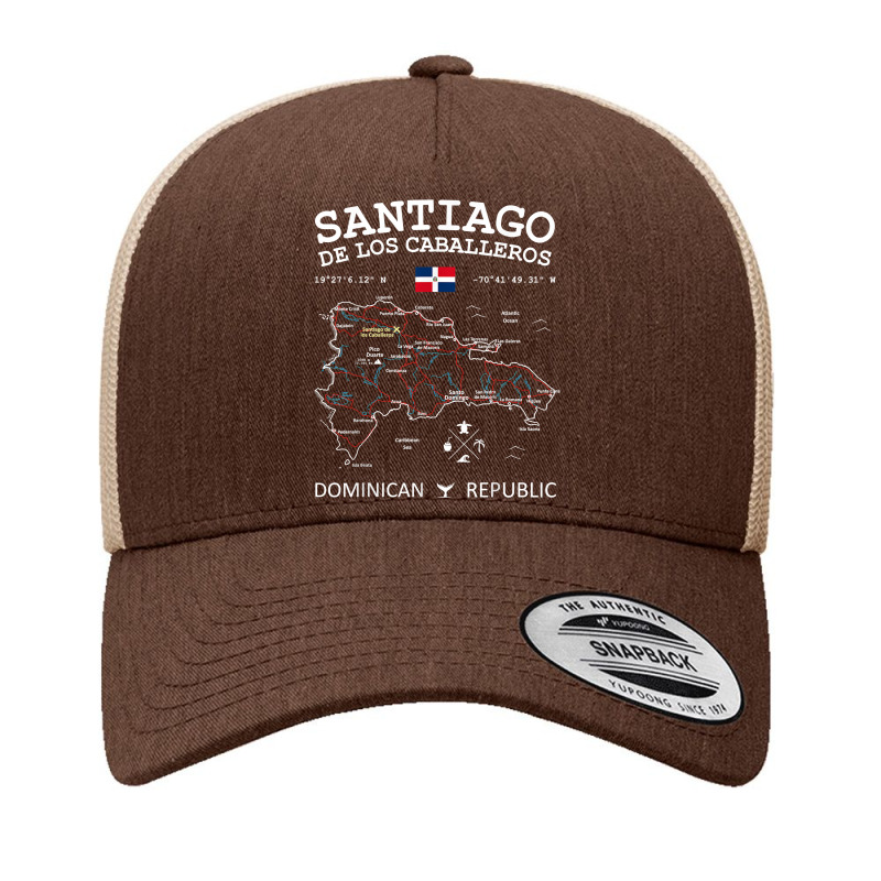 Santiago De Los Caballeros Dominican Republic Map Flag Yupoong Trucker Cap by SelwynOman | Artistshot