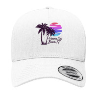 Panama City Beach Florida Vacation Trip Retro Vintage Sunset Sweatshir Yupoong Trucker Cap | Artistshot