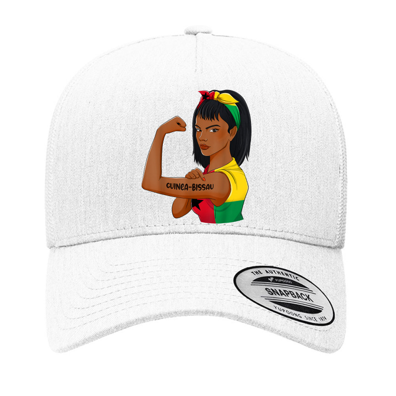 Messy Bun Guinea Bissau Flag For Womens Woman T Shirt Yupoong Trucker Cap | Artistshot