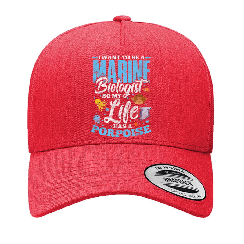 I Want To Be Marine Biologist So Life Has A Porpoise Grunge Yupoong Trucker Cap | Artistshot