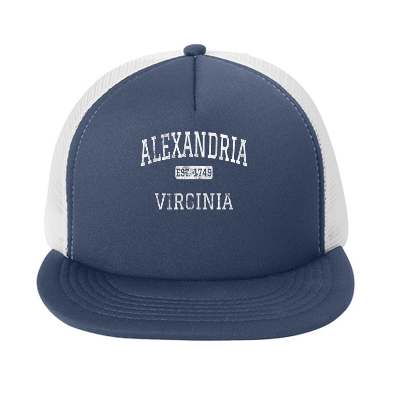 Alexandria Virginia Va Vintage T Shirt Foam Snapback hat by cm-arts | Artistshot