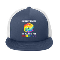 Lgbt Pride Rainbow We All Roll For Initiative Lgbt 396 Gay Lgbtq Foam Snapback Hat | Artistshot