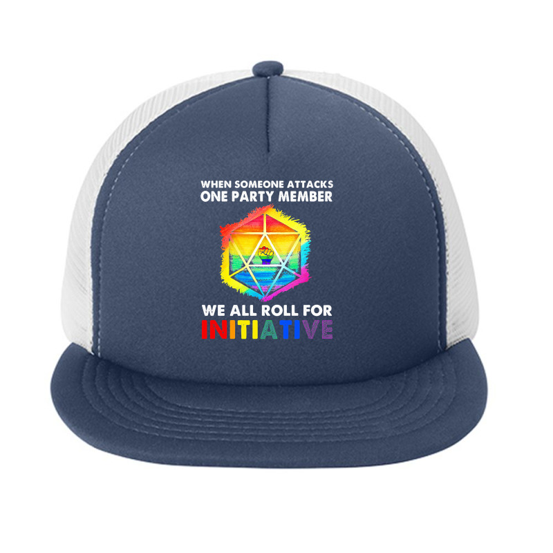 Lgbt Pride Rainbow We All Roll For Initiative Lgbt 396 Gay Lgbtq Foam Snapback hat by peafowl | Artistshot