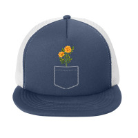 Marigold Flowers In Your Pocket T-shirt Foam Snapback Hat | Artistshot