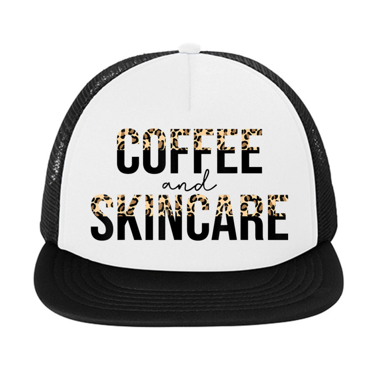 Coffee And Skincare Leopard Esthetician Skincare Foam Snapback Hat | Artistshot