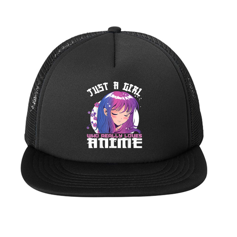 Anime Gifts For Teen Girls Just A Girl Who Loves Anime Foam Snapback hat by fywucakoj | Artistshot