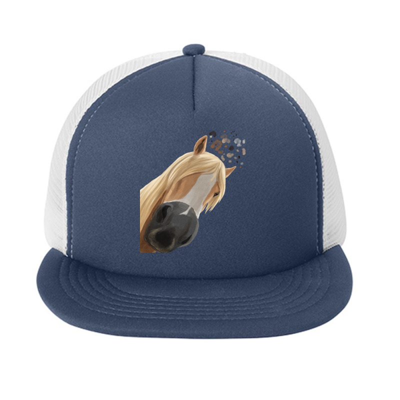 Funny Curious Haflinger Horse Sweatshirt Foam Snapback Hat | Artistshot