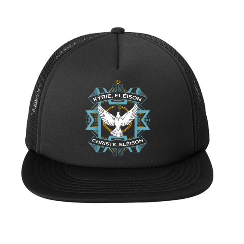 Kyrie Eleison Christe Traditional Latin Mass Lord Mercy T Shirt Foam Snapback hat by cm-arts | Artistshot