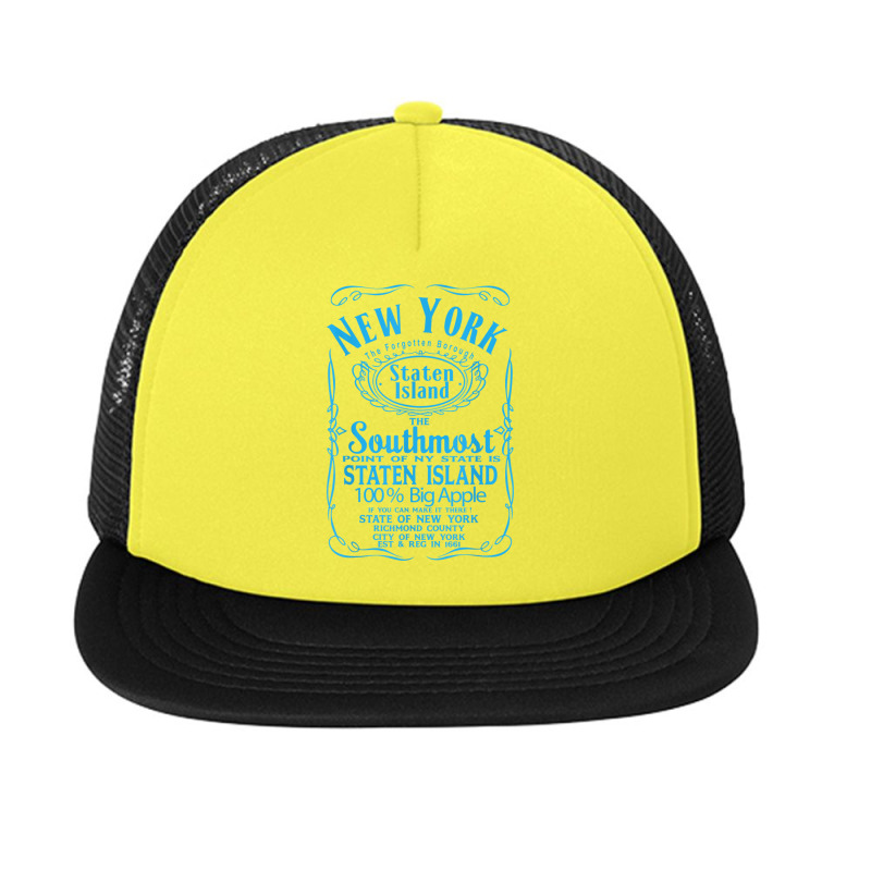 New York City Staten Island Usa United States T Shirt Foam Snapback hat by cm-arts | Artistshot