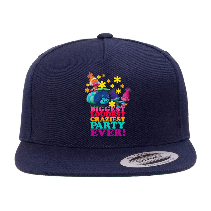 Dreamworks' Trolls Character Party 5 Panel Snapback Cap | Artistshot