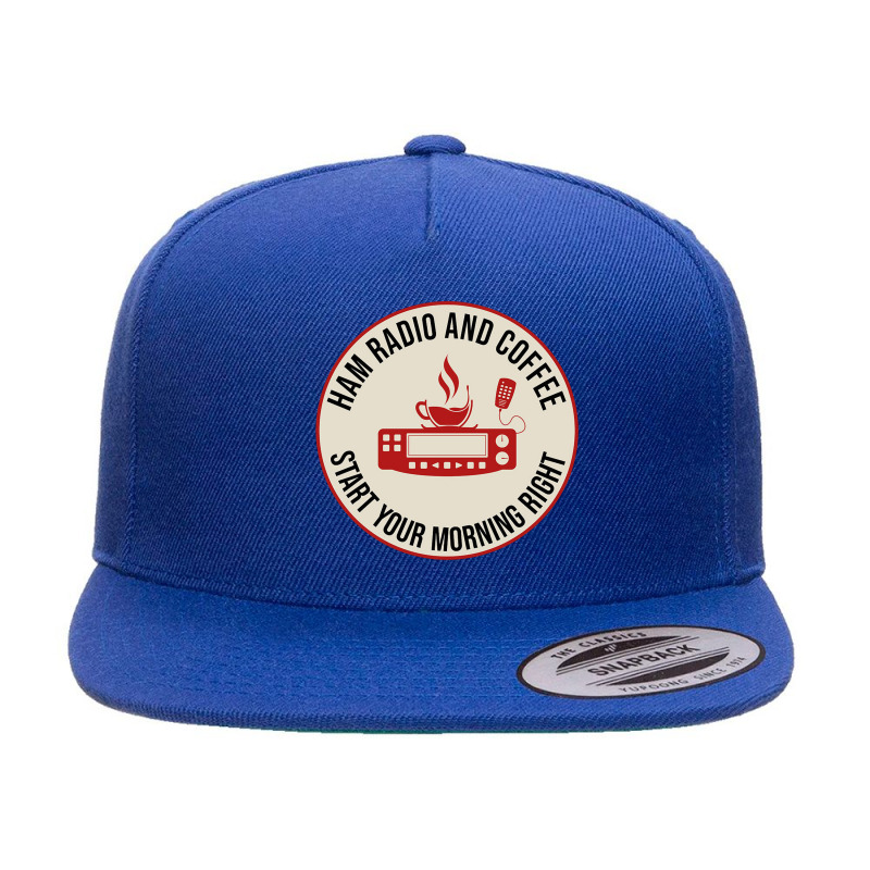 Ham Radio And Coffee Amateur Radio Operator 5 panel snapback cap by cm-arts | Artistshot