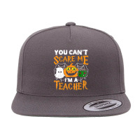 Halloween 2022 You Cant Scare Me Im A Teacher Scary Ghost 5 Panel Snapback Cap | Artistshot