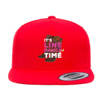 It's Line Dance Time Country Western Line Dancer Boots Hat 5 Panel Snapback Cap | Artistshot