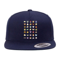 Animal Crossing New Horizons Group Shot Character Faces Sweat 5 Panel Snapback Cap | Artistshot