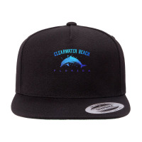 Clearwater Beach Florida Dolphin Lover Scuba Diving Vacation 5 Panel Snapback Cap | Artistshot