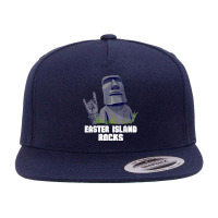 Easter Island Rocks Moai Statue Rapa Nui Rock Music 5 Panel Snapback Cap | Artistshot