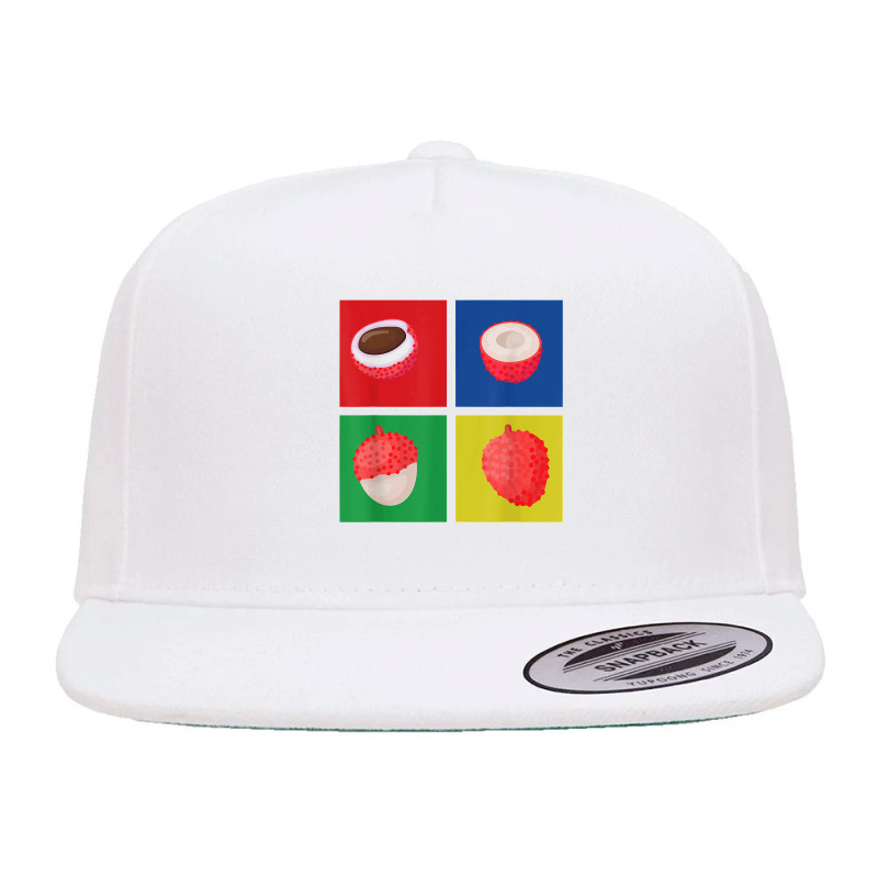 Retro Lychee Apparel Tropical Litchi Chinensis Fruit Lover T Shirt 5 Panel Snapback Cap | Artistshot