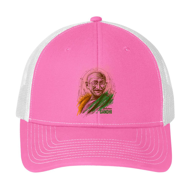 Mahatma Gandhi Jayanti Scribble Art Pa Trucker Cap | Artistshot