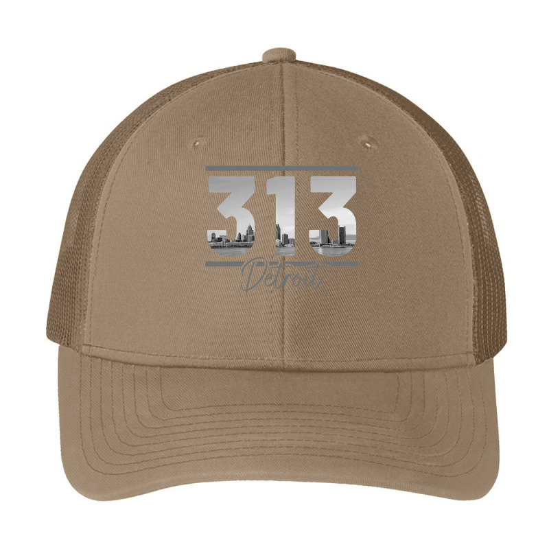 Detroit 313 Area Code Skyline Michigan Vintage Pa Trucker Cap by cm-arts | Artistshot