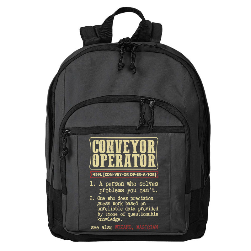 Conveyor Operator Dictionary Term Basic Backpack | Artistshot