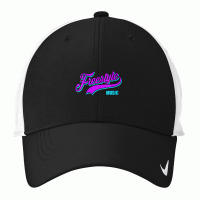 Womens Freestyle Music Retro Script Lettering Love The 80s Gifts Men Nike Dri-fit Cap | Artistshot