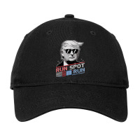 Run Spot Run, Funny Quote Debate Trump Kamala Elec Adjustable Cap | Artistshot