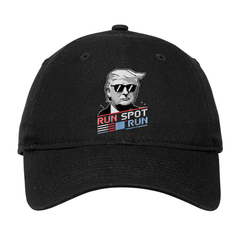 Run Spot Run, Funny Quote Debate Trump Kamala Elec Adjustable Cap by Kasey | Artistshot