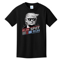 Run Spot Run, Funny Quote Debate Trump Kamala Elec Basic Youth T-shirt | Artistshot