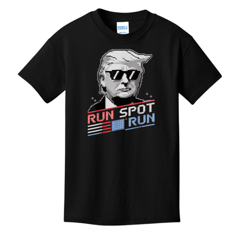 Run Spot Run, Funny Quote Debate Trump Kamala Elec Basic Youth T-shirt | Artistshot