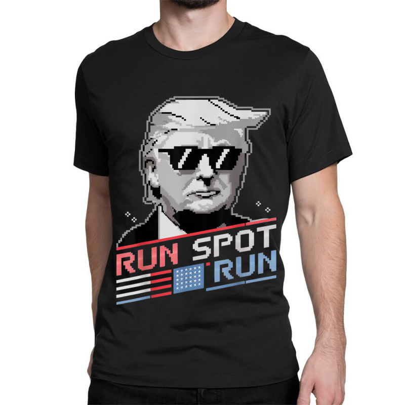 Run Spot Run, Funny Quote Debate Trump Kamala Elec Classic T-shirt | Artistshot