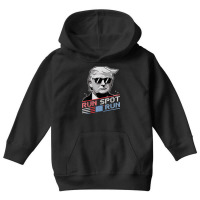 Run Spot Run, Funny Quote Debate Trump Kamala Elec Youth Hoodie | Artistshot