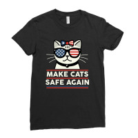 Make Cats Safe Again Ladies Fitted T-shirt | Artistshot