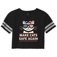 Make Cats Safe Again Scorecard Crop Tee | Artistshot