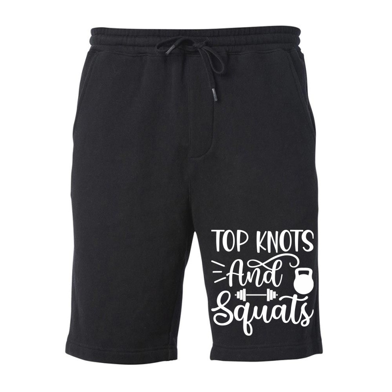 Top Knots And Squats, Gym Fleece Short | Artistshot