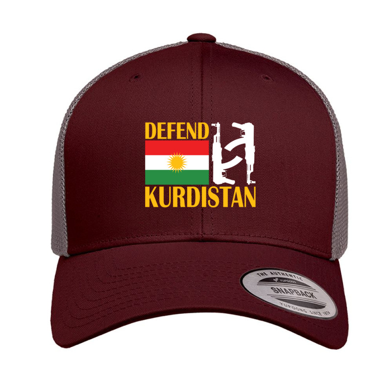 Defend Kurdistan, Kurdish Flag Retro Trucker Cap by cm-arts | Artistshot