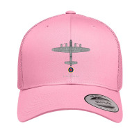 Lancaster B3 Tech Drawing Wwii Raf Bomber Airplane Retro Trucker Cap | Artistshot