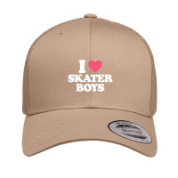 I Heart Skater Boys Retro Trucker Cap | Artistshot